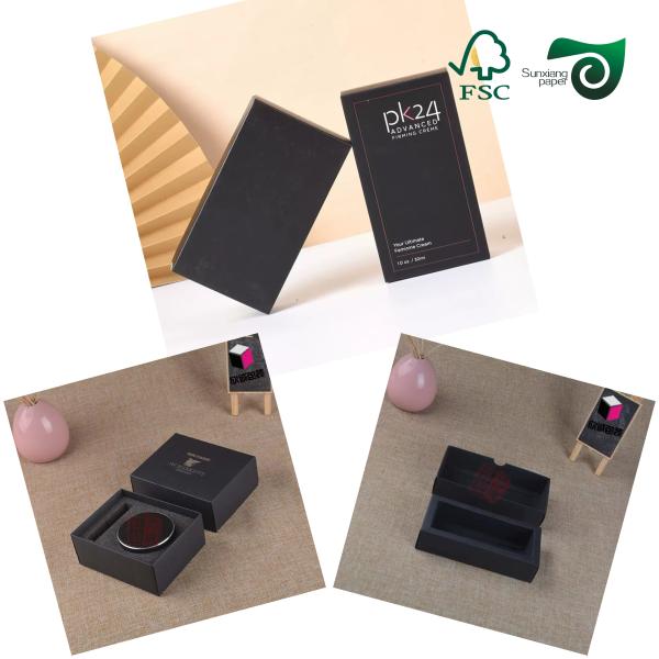 FSC 400gsm Black Cardboard Liner Sheet For Gift Boxes 70cm 100CM Carbonless Paper
