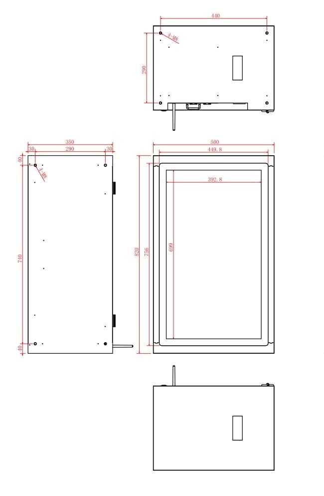 32 Inch See-Through LCD Showcase Creating Wide Visual Displays for Modern Product Presentation