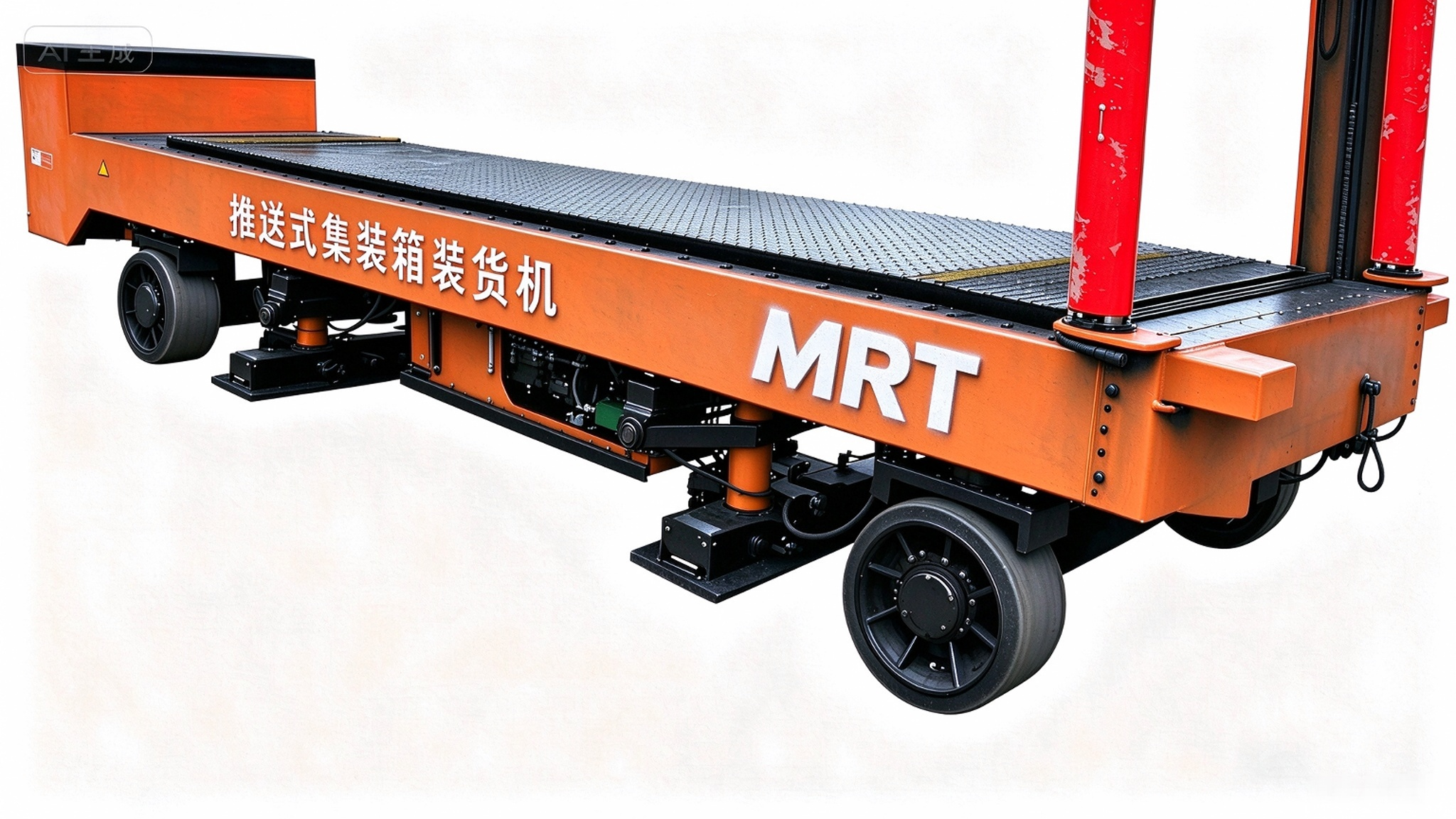 Heavy duty container loading machine designed for seamless integration and performance in industrial shipping environments