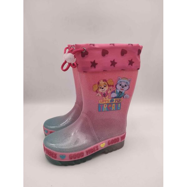 Matte ou brillant Finition pour enfants bottes de pluie pour enfants Wellies pour le printemps et l'été