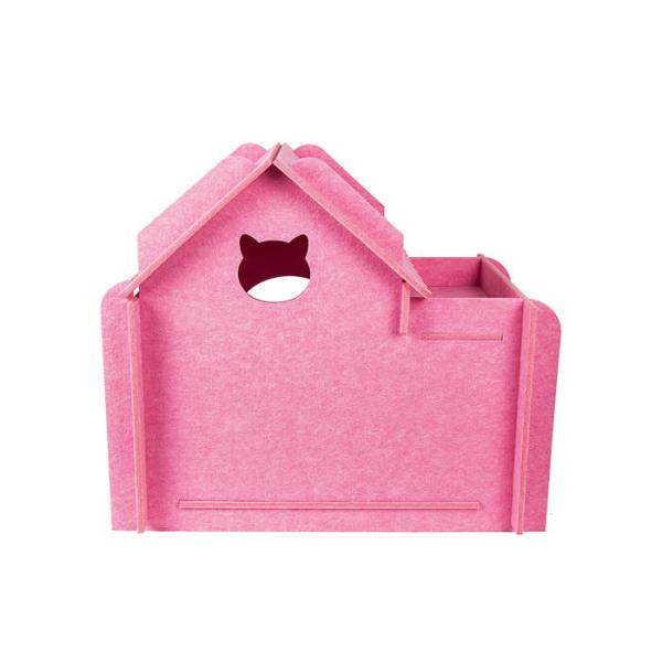 23.6 X 15.6 X 20.5 Inch Felt Cat Condos With Windows