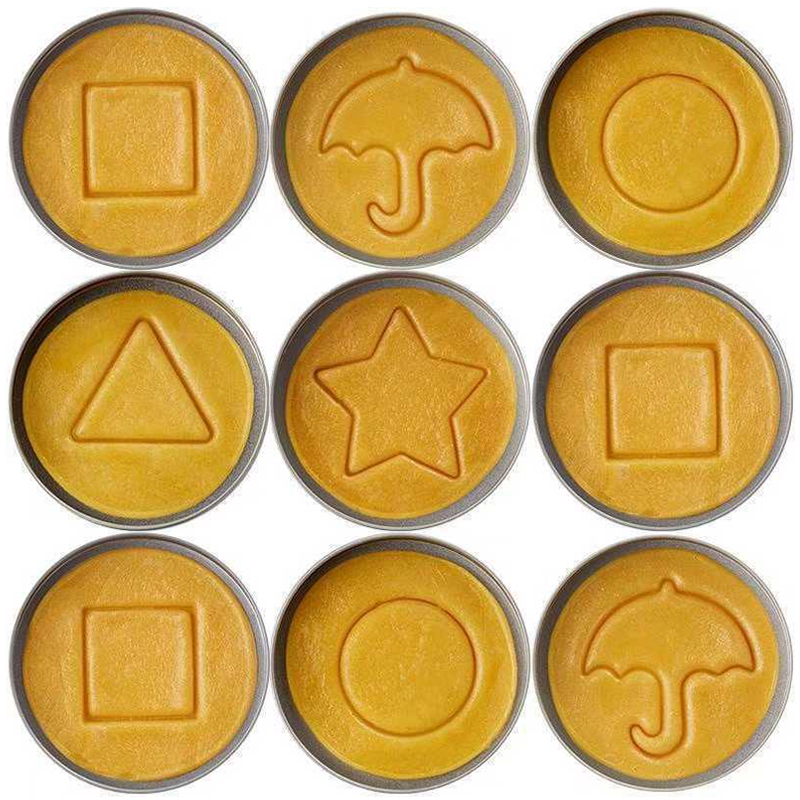 Korean Dalgona Honeycomb Sugar Candy Snacks Design Pattern Sugar Cookie Hard Candy