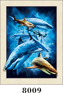 5D Effect Animals Lenticular Printing , Horse Animal 3D Picture With Frame 30X40CM