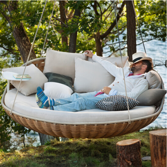 Powder Coated Aluminum Double Lounge Daybed with Canopy Customized and Chic