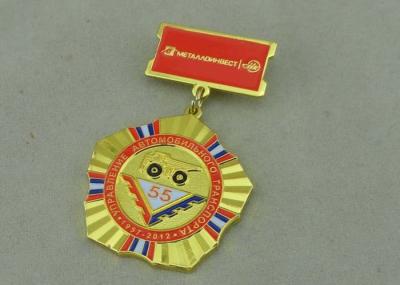 Zinc Alloy Military Custom Awards Medals 3D Die Casting With Soft Enamel