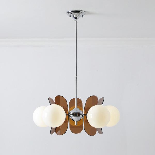 Nordic Middle Ancient Acrylic Beans Pendant Lamp Living Room Dining Room Study Restaurant lamp(WH-AP-548)
