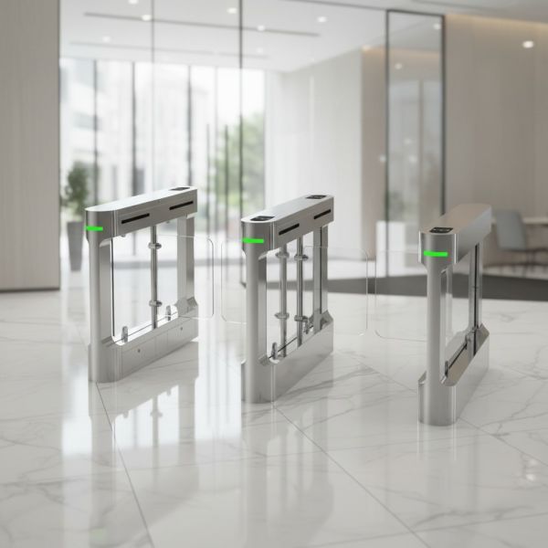 TW-XMY High End Pedestrian Turnstile Gate , Flap Barrier Access Control System