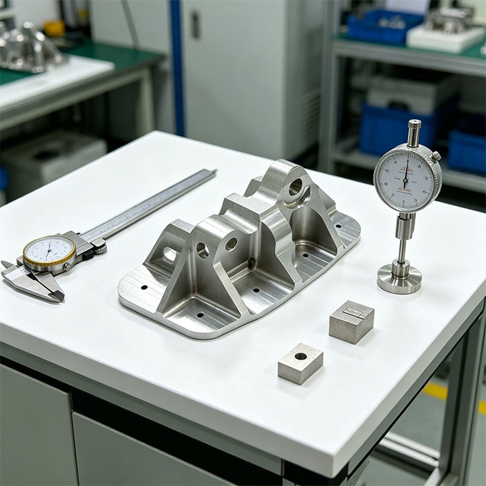 Custom CNC Machined 6061-T6 Aluminum Multi-Mount Bracket Base with One-Piece Solid Milling and Multi-Direction Mounting Holes
