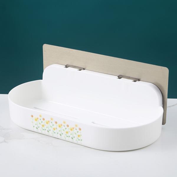 Irregularity Plastic Bathroom Wall Box Shelves 22X10.5X6cm