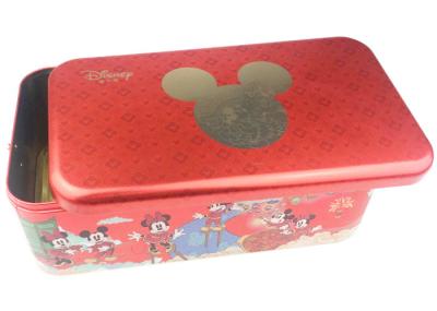 Disney conçoivent les bidons de nourriture en métal de nouvelle année, grands conteneurs de bidon avec des couvercles