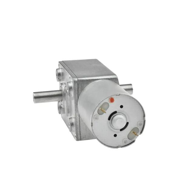 Metal / Copper Worm Gear Motor 12v JGY370 DC Motor With Worm Gear 3kg.cm