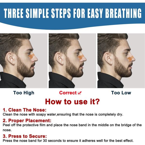 Cross-Border Strong Adhesive Brown Nose Breathing Strips Anti-Snoring Devices to Improve Sleep Ventilation