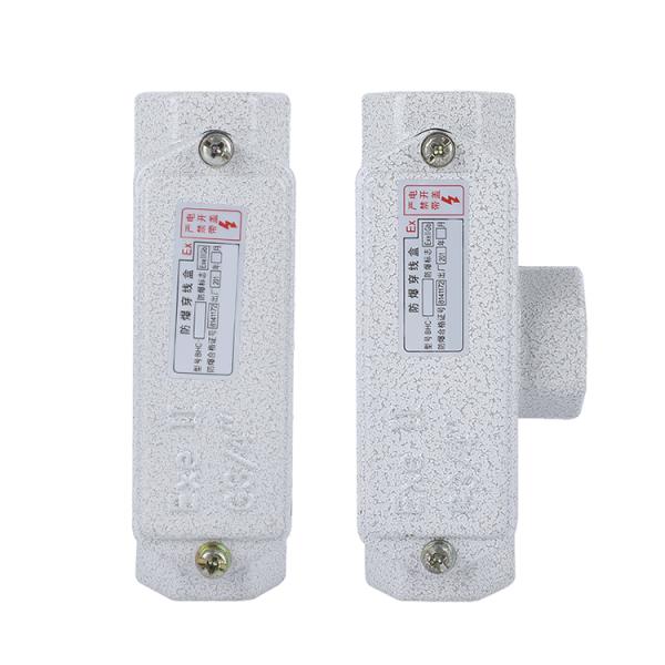 Cast Aluminum Electronics Instrument Enclosures Explosion Proof Straight Through Wiring Box DN20  Junction Box