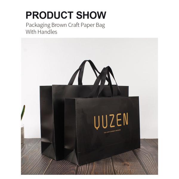 Wholesale Eco-friendly Recyclable Gift Bag Custom Logo With Colorful Reusable Kraft Paper Bags Hotstamping Gift