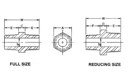 Stainless Steel Reducing Hexagon Nipple CE and ISO Certificate