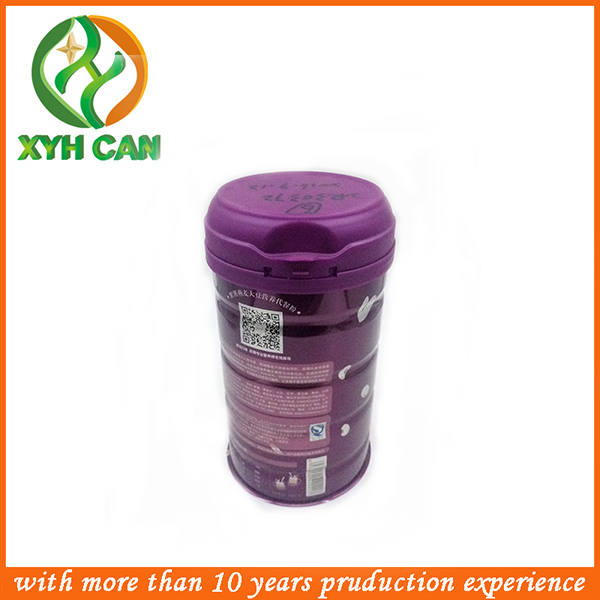 Empty Tin Cans for Milk Powder Tin Boxes with High Caps Round Metal Tins 0.20-0.23mm Thickness