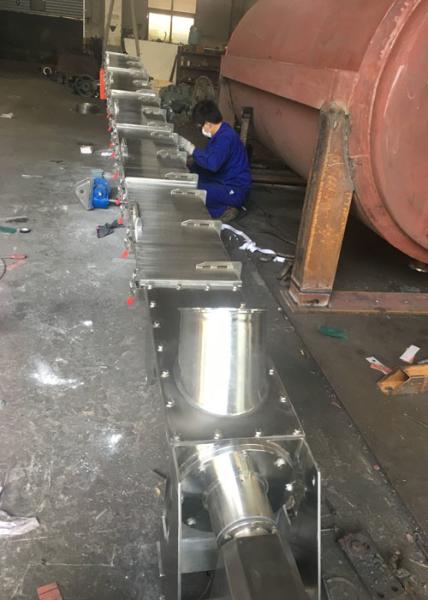 Easy Cleaning Horizontal Industrial Screw Conveyors For Food / Medicine