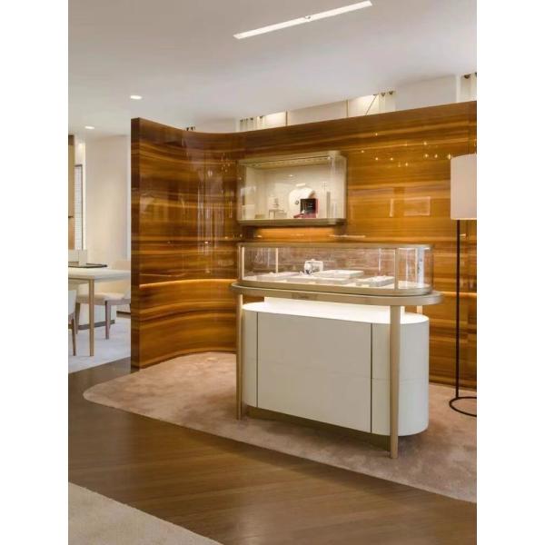 Versatile Luxury Jewelry Counter Showcase Countertop Display Case Anti Rust