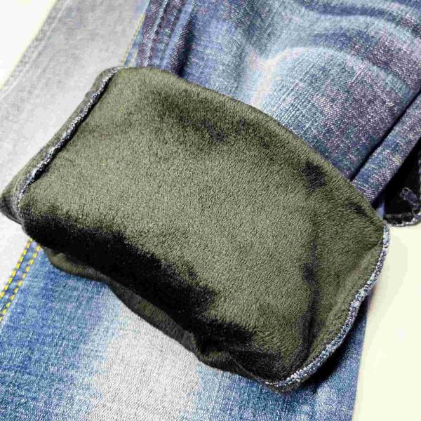 Cotton Woven Brushed Denim Fabric 14.2OZ 148cm For Pants Making
