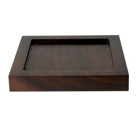 Wood Glass Votive Candle Holders