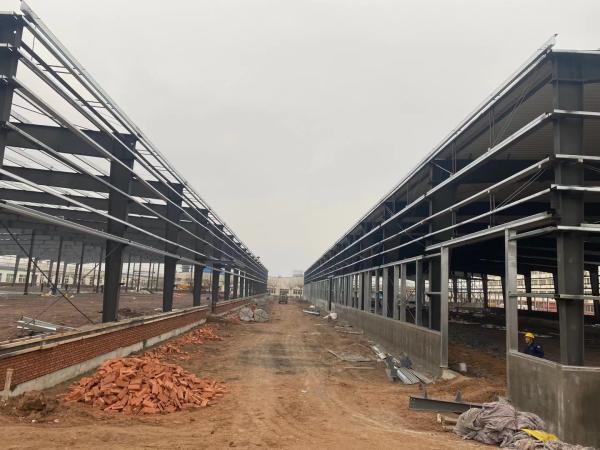 Prefabricated Rigid Frame Steel Structural Workshop Building