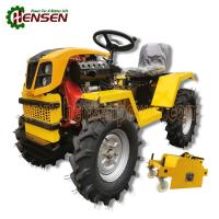 Trator a tempo inteiro 4WD mini-trator diesel com triturador de ervas daninhas