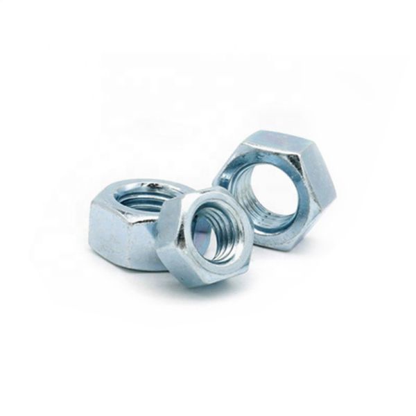Hex Nuts Metal M6 DIN Standard Carbon Steel for Heavy Industry