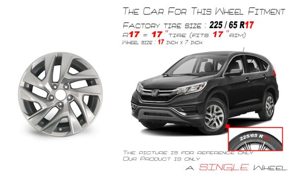 CR-V 15 16 Honda Replica Wheels Alloy Rim 64069A 17x7