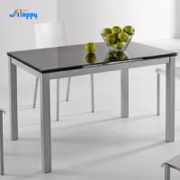Table à manger modernes en verre haute stabilité pour la maison