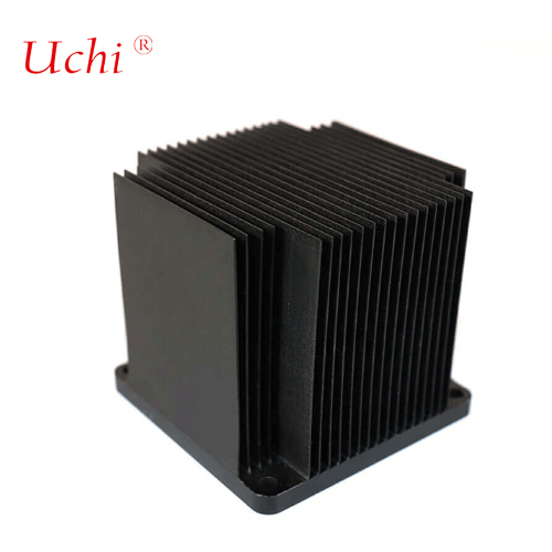 Anodized Black Aluminum Skived Heat Sink Industrial PCB Cooling Solution