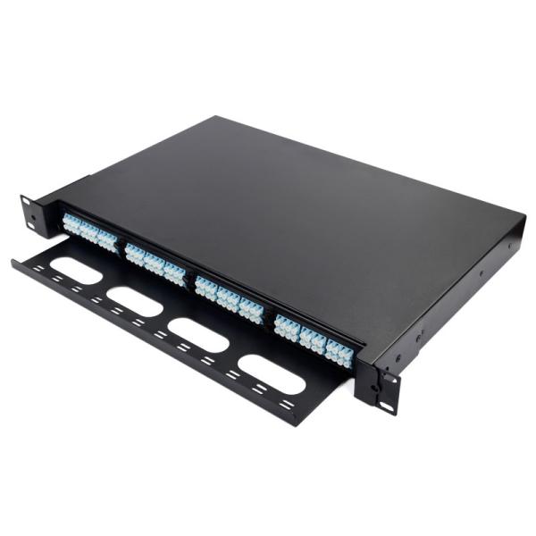 Sturdy 19 inch Wiegand Network 48 SC 96 LC 4 Port Fiber Ningbo Patch Panel Fibra Optica