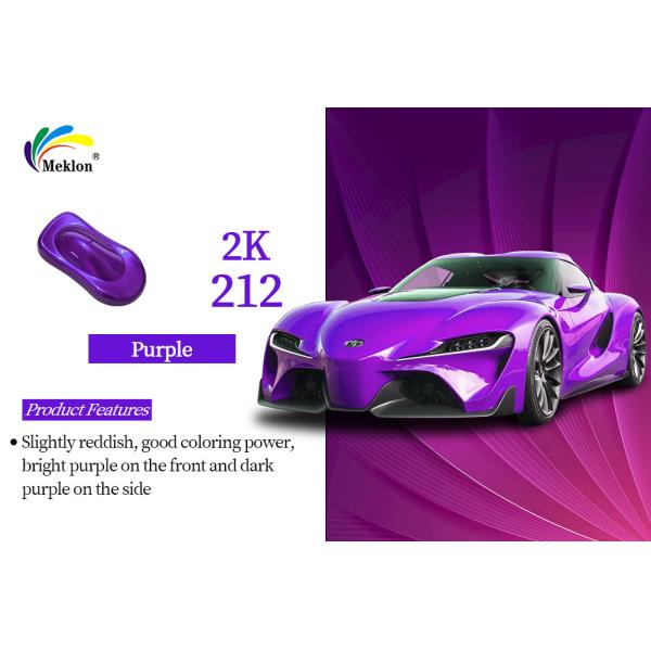 Weatherproof Car Paint Top Coat 2K Purple Blue Color Multipurpose