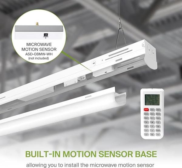 Office LED Linear Strip Light Fixture / Suspended Linear Pendant Lighting