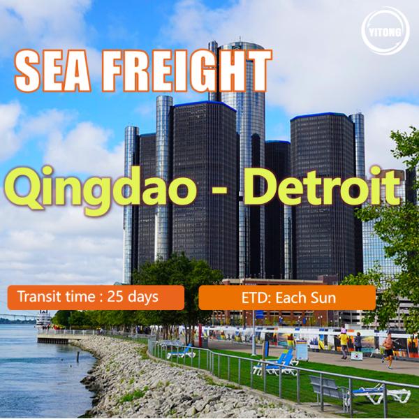 DDU DDP International Sea Cargo Services From Qingdao To Detroit US
