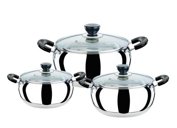 2017 hottest stainless steel cookware set $16cm-18cm-20cm to 26cm cooking pot & kitchenwares
