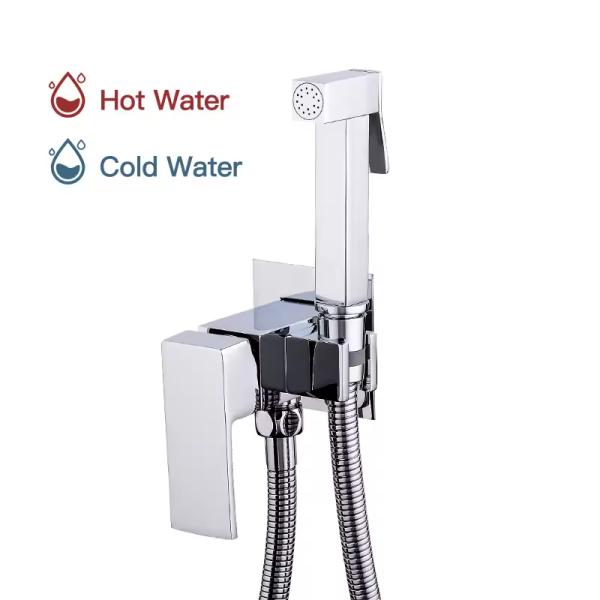 2024 VERTICAL Hand Held Toilet Shower Head Douche Bidet Spray with PVC Water Hose