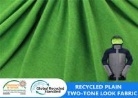 100D 100% reciclou a tela exterior impermeável do revestimento plástico do tom RPET da tela dois da garrafa