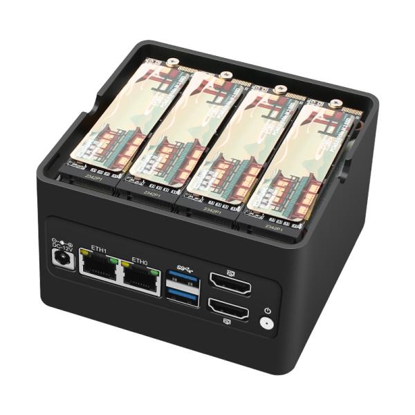 Zynshield Pfsense Ubuntu Windows Intel N100 Mini PC 2*2.5g Rj45 Mini Computer