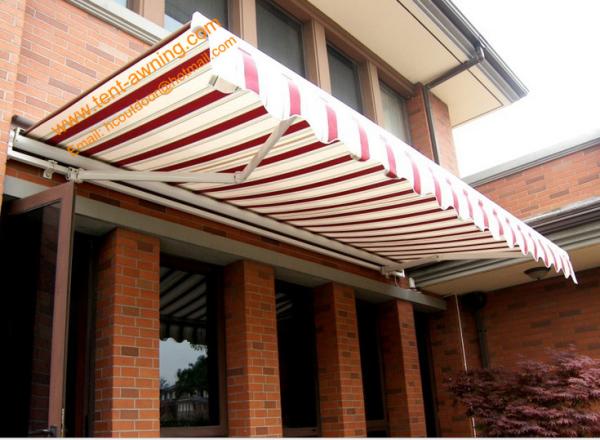 Aluminum Retractable Motorized  Remote Control Awning  for Outdoor Patio and Balcony