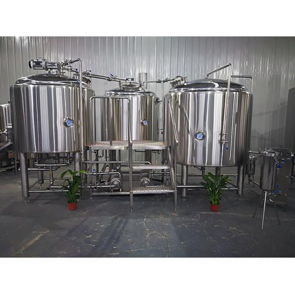 1000L Semi Automatic Stainless Steel Beer Making Equipment With Three Vessels