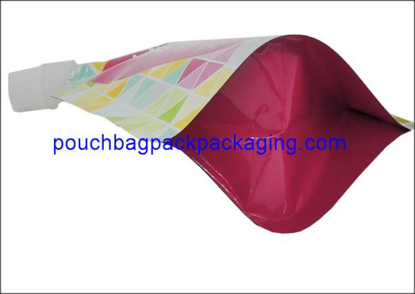 Aluminum foil stand up spout pouch for juice, Stand up pouch for beverage 100 ml to 500 ml