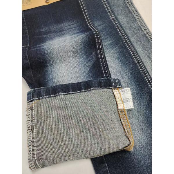 9 oz bleu gris 75% coton vertical fil de bambou tissu denim 10S pour les jeans
