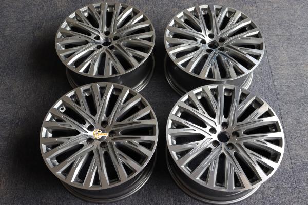 ET37 22 Inch Polished Aluminum Rims , Grey Cast Rim For Audi A8