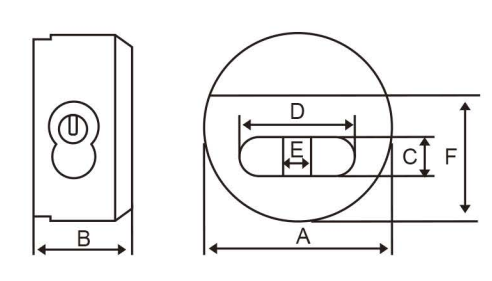 Cerradura de alta seguridad de acero con logotipo personalizado Pin Tumbler Cerradura de seguridad para negocios domésticos