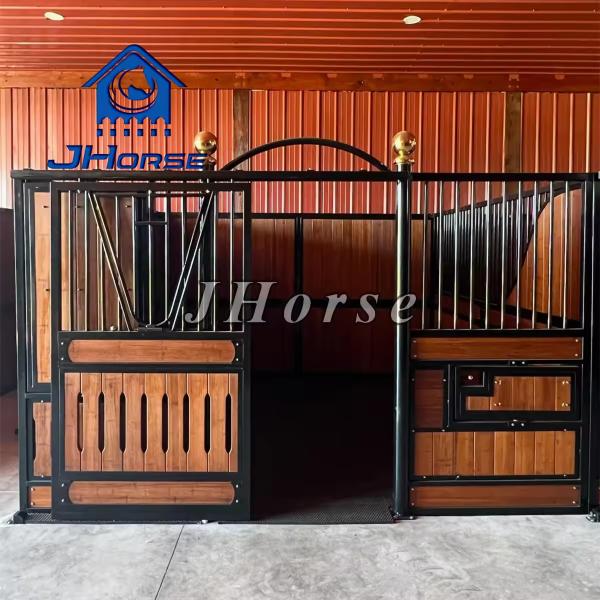 Galvanized Steel Custom Build Bamboo Horse Stable Planks Stall Fronts