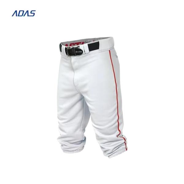 200gsm Lightweight Sublimated Baseball Sweatpants Uniforms Black Striped