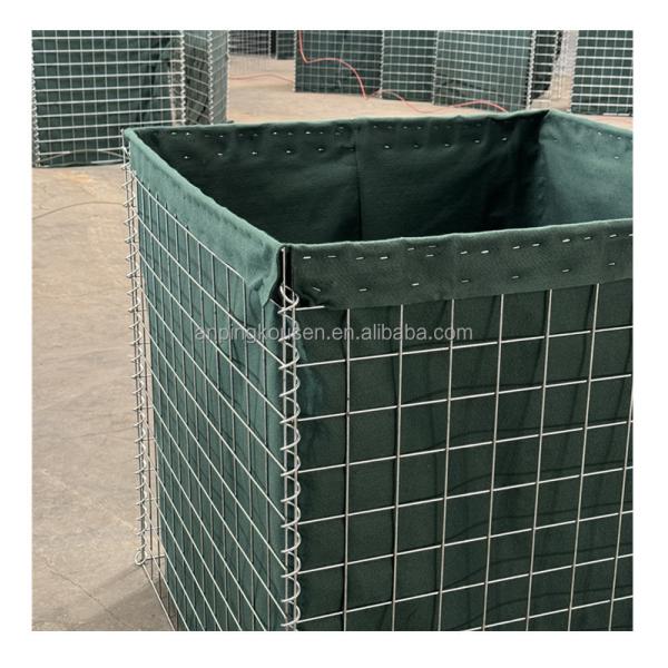 Heavy Galvanized Square Welded Mesh 1x1x1m Sand Protection Barrier with 4mm Wire Gauge