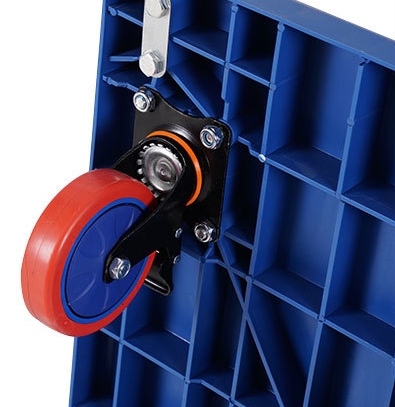 Промышленная тяжелая работа плоская ручная толкательная тележка складная корзина для склада