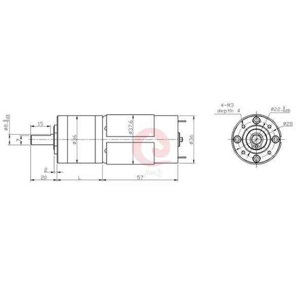 Мотор DC 555 с коробкой передач dia 36mm планетарной для машины татуировки