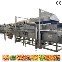 Máquina freidora continua de hojuelas de maíz, nueces y cacahuetes de acero inoxidable con gran capacidad y certificación CE